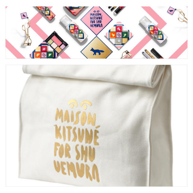 MAISON KITSUNE'(メゾンキツネ)のshu uemura×キツネ♡クラッチ レディースのバッグ(クラッチバッグ)の商品写真