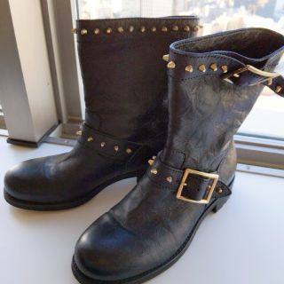 ジミーチュウ(JIMMY CHOO)のジミーチュウ エンジニアブーツ バイカーブーツ(ブーツ)