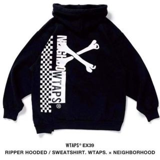 ネイバーフッド(NEIGHBORHOOD)のNEIGHBORHOOD x WTAPS パーカー　ダブルタップス BLACK(パーカー)