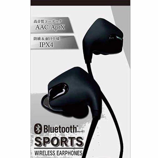 ウイルコム ワイヤレスイヤホン Bluetooth スポーツタイプ IPX4 スマホ/家電/カメラのオーディオ機器(ヘッドフォン/イヤフォン)の商品写真