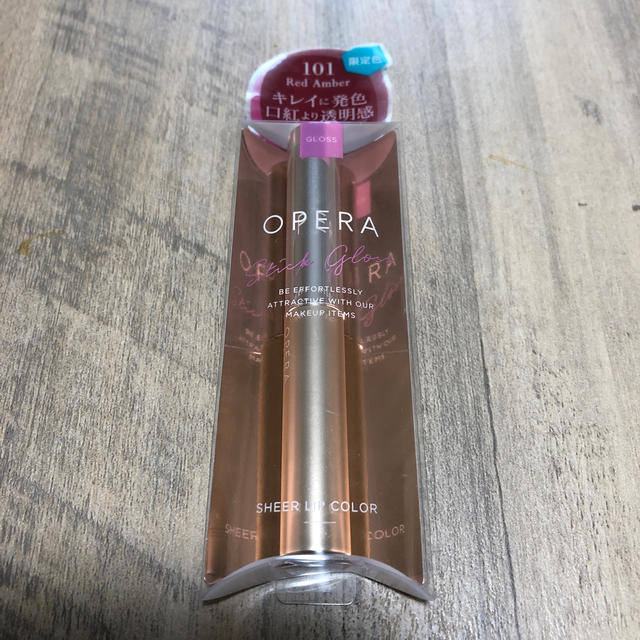 OPERA(オペラ)の限定 オペラ 101 レッドアンバー コスメ/美容のベースメイク/化粧品(リップグロス)の商品写真