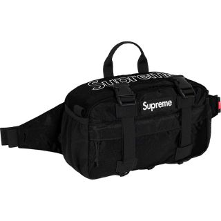 シュプリーム(Supreme)の黒 Supreme Waist bag BLACK 19fw box logo(ウエストポーチ)