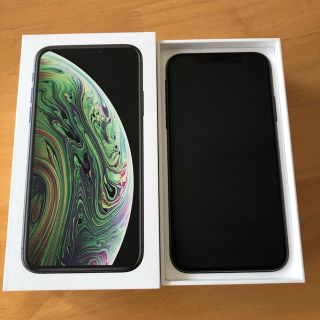 アイフォーン(iPhone)のiPhoneXS 64GB SIMフリー スペースグレイ 極美品(スマートフォン本体)