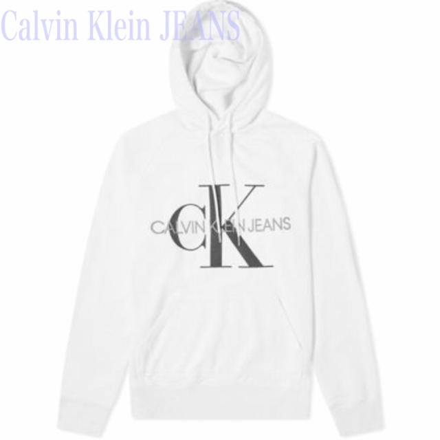 Calvin Klein(カルバンクライン)の【最安値★USサイズSラスト1点】カルバンクライン ビックロゴパーカー メンズのトップス(パーカー)の商品写真