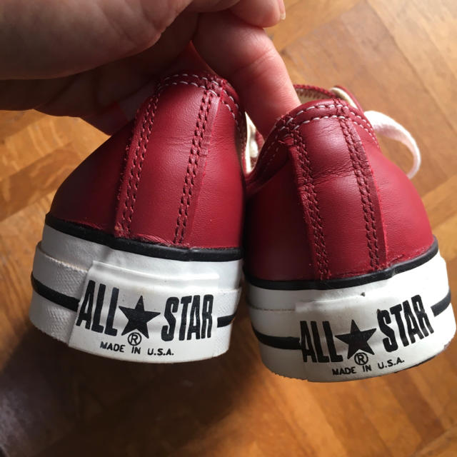 新品未使用箱付き⭐︎converse ALL STAR USA製 レザー-