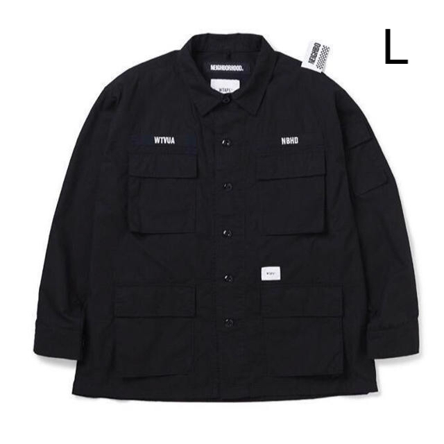 ブラックサイズL NEIGHBORHOOD × WTAPS jungle shirt