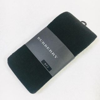 バーバリー(BURBERRY)の新品 Ｍ〜L バーバリー 黒 ハイツ バルキーチェック柄 ブラック(タイツ/ストッキング)