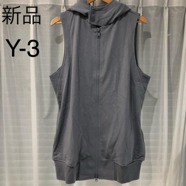 [サンプル品] M | Y-3 | ノースリーブ ジップ パーカー | ブラック