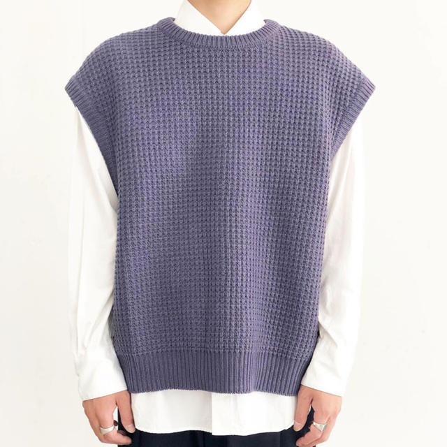 uru 19aw knit vest 紫