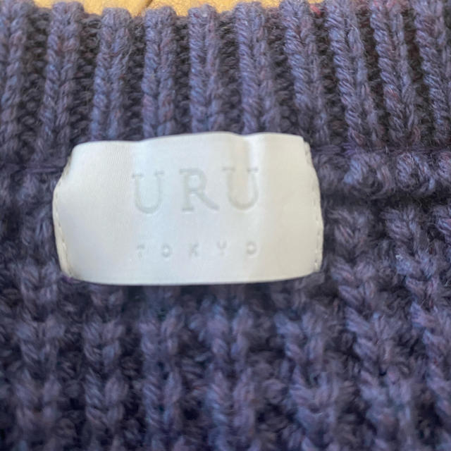 uru 19aw knit vest 紫 2