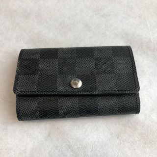 ルイヴィトン(LOUIS VUITTON)の【新品未使用】LOUIS VUITTON 6連キーケース ダミエ 黒・グレー(キーケース)