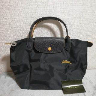 LONGCHAMP - 新品ロンシャン ガンメタルハンドバッグSの通販 by ...