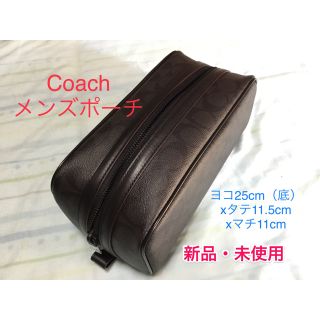 コーチ(COACH)の未使用:コーチ Coach メンズ レディース ポーチ セカンドトラベルバック(セカンドバッグ/クラッチバッグ)