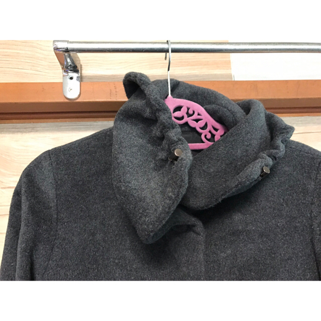 K.T KYOKO TAKASE グレー ロングコート レディースのジャケット/アウター(ロングコート)の商品写真