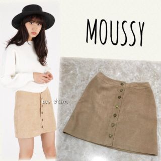 マウジー(moussy)のMOUSSY♡FAUX SUEDE スカート スウェードスカート(ミニスカート)