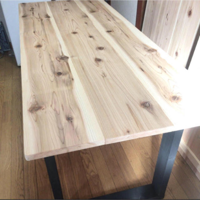 大特価 W180×84 無垢材を使ったダイニングテーブル