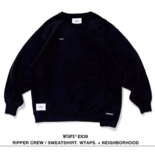 ネイバーフッド(NEIGHBORHOOD)のwtaps neighborhood コラボ　クルーネック　黒　black (スウェット)