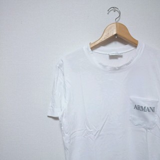ジョルジオアルマーニ(Giorgio Armani)の【ARMANI】　ポケット付Tシャツ(Tシャツ/カットソー(半袖/袖なし))