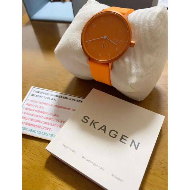 SKAGEN(スカーゲン)のスカーゲン 腕時計 ネオン オレンジ レディースのファッション小物(腕時計)の商品写真