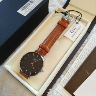 ダニエルウェリントン(Daniel Wellington)の【新品未使用・難有り】ダニエルウェリントン32㎜ シルバー/ライトブラウン(腕時計)