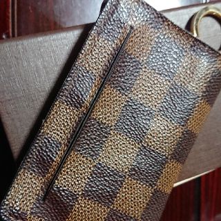 ルイヴィトン(LOUIS VUITTON)のルイヴィトン ダミエ柄 キーケース キーリング付き(キーケース)