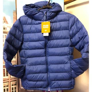 ユニクロ(UNIQLO)のダウン　ユニクロボーイズ160 ブルー(ジャケット/上着)