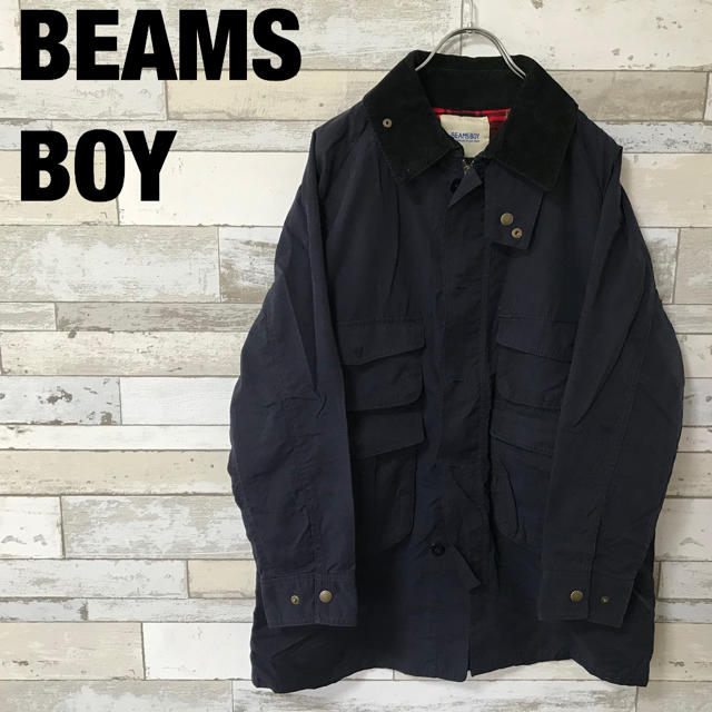 BEAMS BOY(ビームスボーイ)のBEAMS BOY/ビームスボーイ ハンティングジャケット ネイビー レディース レディースのジャケット/アウター(ミリタリージャケット)の商品写真