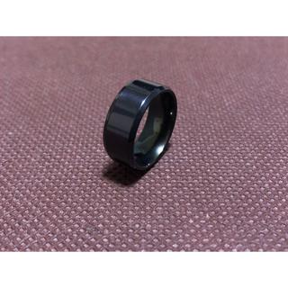 ブラック　８ｍｍ　指輪　リング おすすめ メンズ　シンプル(リング(指輪))