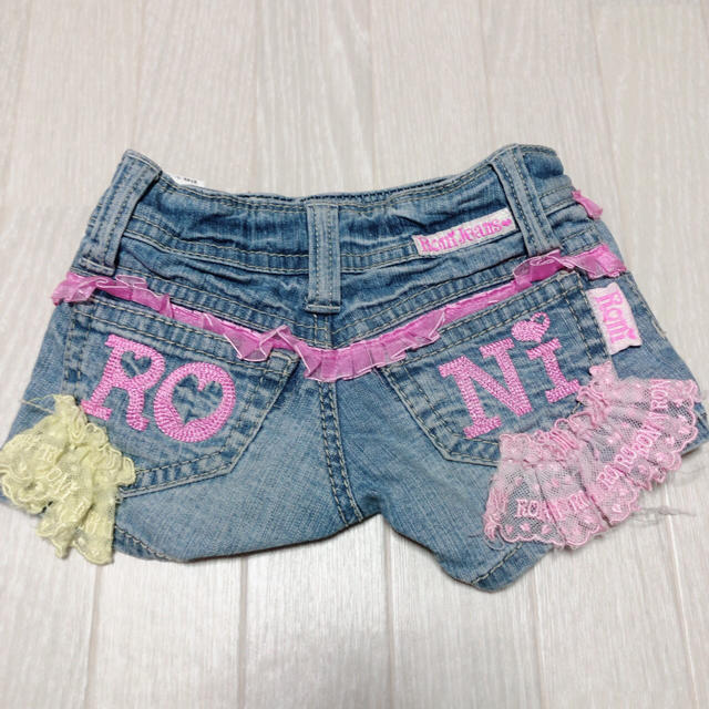 RONI(ロニィ)のフリルデニムショーパン♡ キッズ/ベビー/マタニティのキッズ服女の子用(90cm~)(パンツ/スパッツ)の商品写真