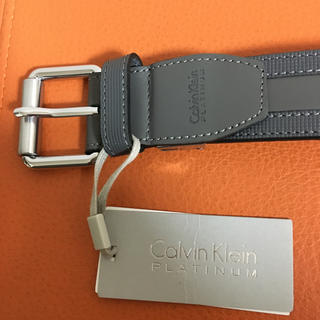 カルバンクライン(Calvin Klein)のCALVIN KLEIN PLATINUM 本革ベルト(ベルト)