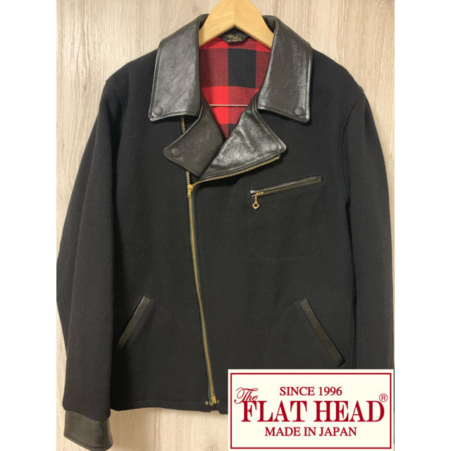 THE FLAT HEAD(フラットヘッド)のフラットヘッド 30’S ウール レザー ジャケット サイズ 40 メンズのジャケット/アウター(レザージャケット)の商品写真