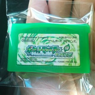 ゲームボーイアドバンス(ゲームボーイアドバンス)のＧＢＡ　ポケモン　リーフグリーン(携帯用ゲームソフト)