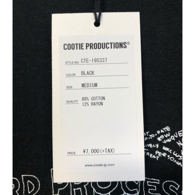 COOTIE(クーティー)の【新品】COOTIE Tシャツ メンズのトップス(Tシャツ/カットソー(半袖/袖なし))の商品写真