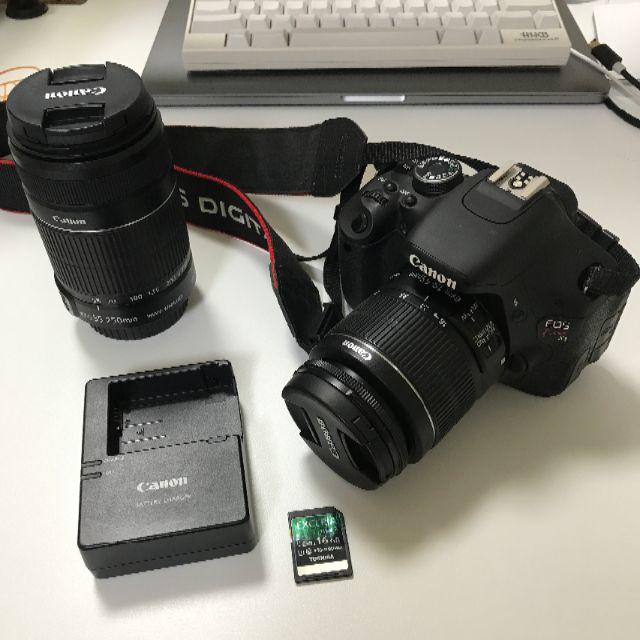 Canon Kiss X5 ダブルズームキット SDカード(16GB)のセットデジタル一眼