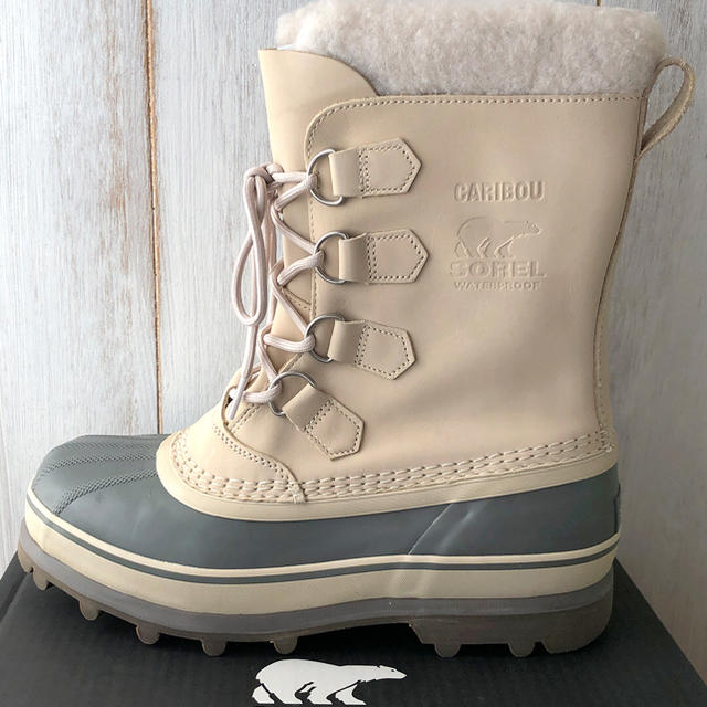 ★新品正規品★SOREL ソレルカリブー スノーブーツ ホワイトベージュ26cm