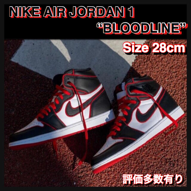 NIKE(ナイキ)の【28cm】NIKE AIR JORDAN 1 “BLOODLINE” メンズの靴/シューズ(スニーカー)の商品写真