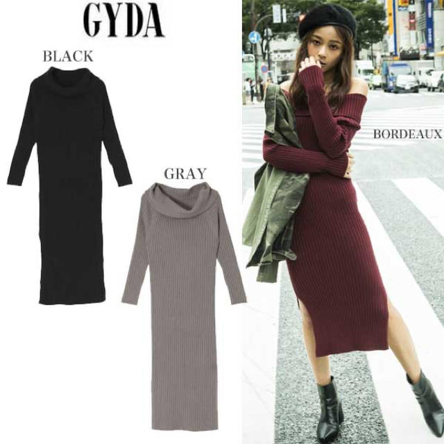 GYDA(ジェイダ)の【新品未着用】GYDAワンピース レディースのワンピース(ひざ丈ワンピース)の商品写真