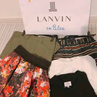 ランバンオンブルー(LANVIN en Bleu)のLANVIN en Blue(ひざ丈スカート)