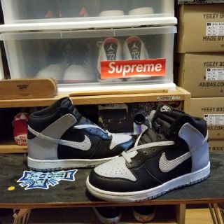 ナイキ(NIKE)のNIKE DUNK HIGH BLACK/WOLF GREY-WHITE　317(スニーカー)