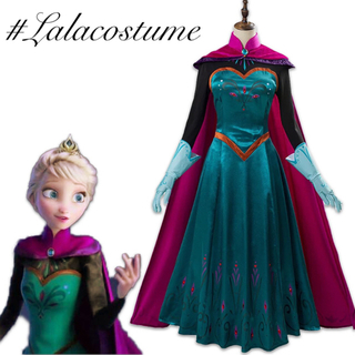 アナと雪の女王 エルサ 戴冠式 ドレス (衣装一式)