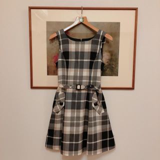 バーバリーブルーレーベル(BURBERRY BLUE LABEL)のクリーニング済！チェックワンピース(ミニワンピース)