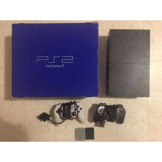 プレイステーション2(PlayStation2)のPlayStation2［本体＋リモコン２個＋SDメモリー２個セット］(家庭用ゲーム機本体)