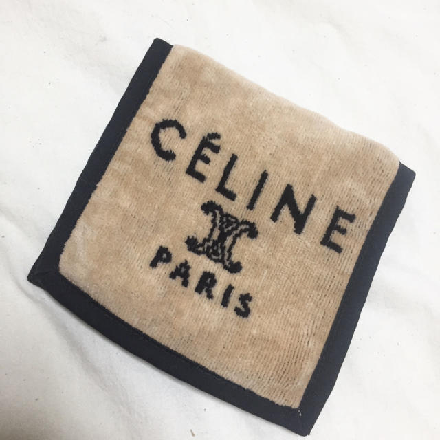 CELINE - CELINE セリーヌ ポシェチーフ タオルハンカチポーチの CELINE - CELINE セリーヌ ポシェチーフ タオルハンカチポーチの