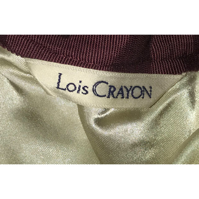 Lois CRAYON(ロイスクレヨン)の美品　ロイスクレヨン ベルベット凹凸地模様 スカート   38 40 M~L レディースのスカート(ひざ丈スカート)の商品写真