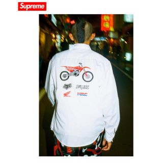 Supreme - Supreme Honda Fox Racing Work Shirt 白M の通販 by Dipset ...