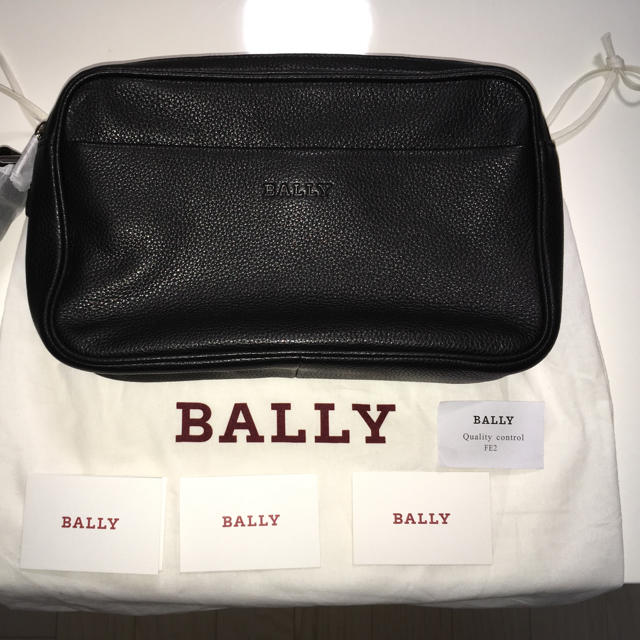 【新品未使用】BALLY (バリー)ダブルジップセカンドバッグ クラッチバッグ