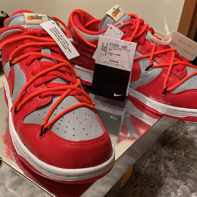 28cm US10) Nike × Off-White dunk low - スニーカー 28cm ダンクLOW nike× off white
