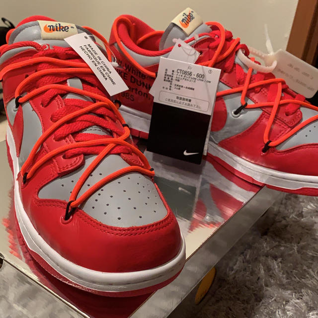 NIKE×off white 28cm dunk low