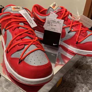 オフホワイト(OFF-WHITE)の(28cm US10) Nike × Off-White dunk low(スニーカー)