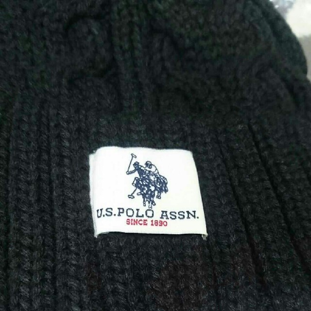 POLO RALPH LAUREN(ポロラルフローレン)のやふ様専用新品☆US.POLO.ASSN ニット帽☆ レディースの帽子(ニット帽/ビーニー)の商品写真